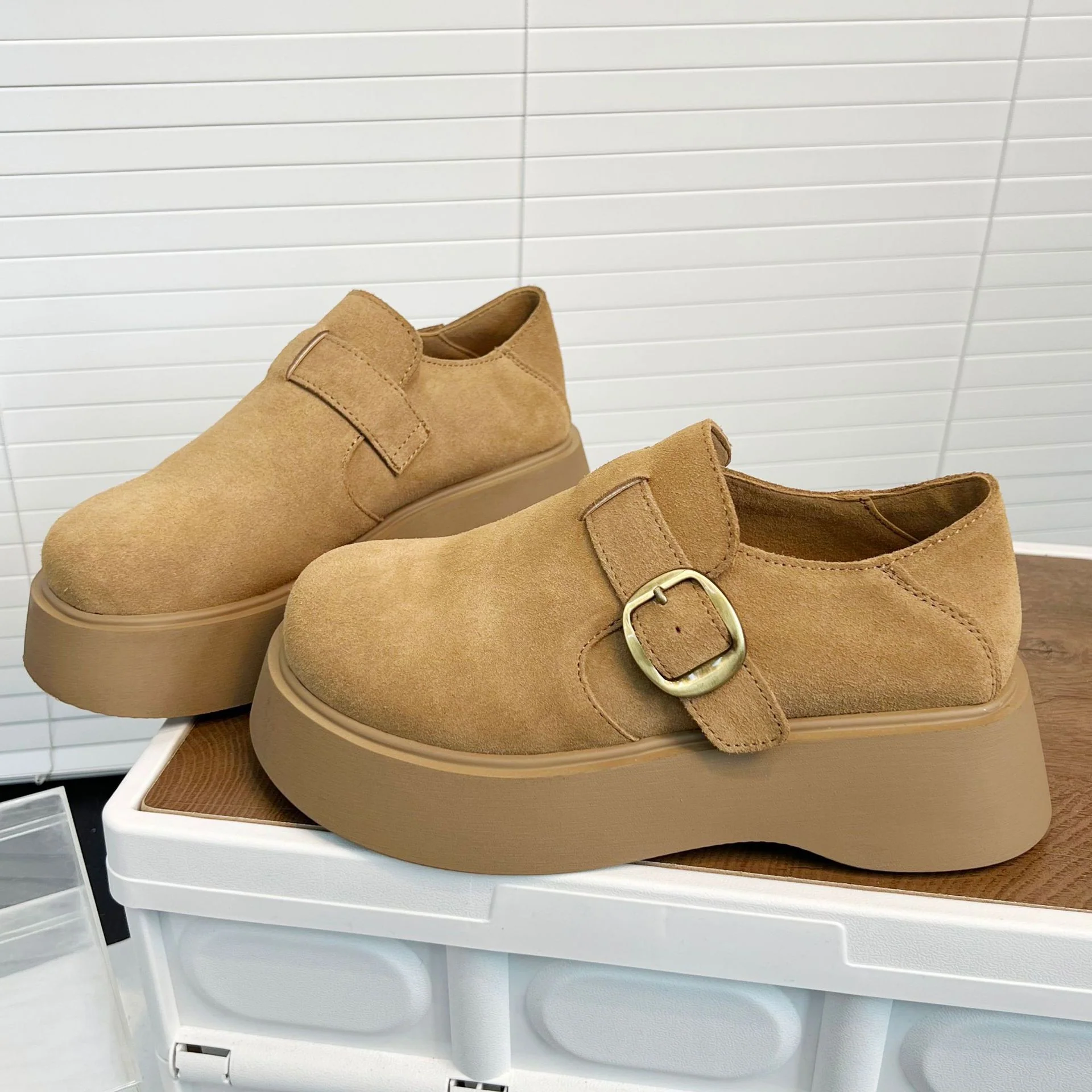 Damen modische Plateau-Schuhe mit Schnalle Heidi Mode - Image 2