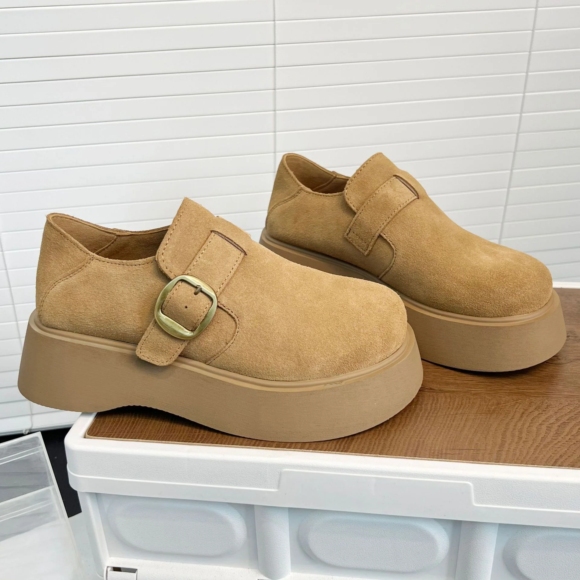 Damen modische Plateau-Schuhe mit Schnalle Heidi Mode - Image 4