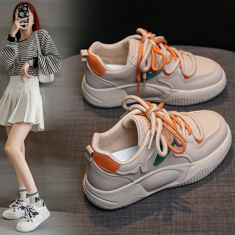 Damen modische Plateau-Sneaker mit atmungsaktiven Einsätzen und elastischen Schnürsenkeln Heidi Mode - Image 3