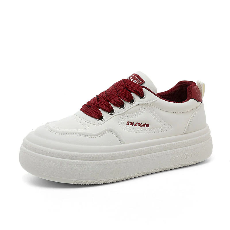 Damen modische Plateau-Sneaker mit atmungsaktiver Oberflächenstruktur und dämpfender Sohle Heidi Mode