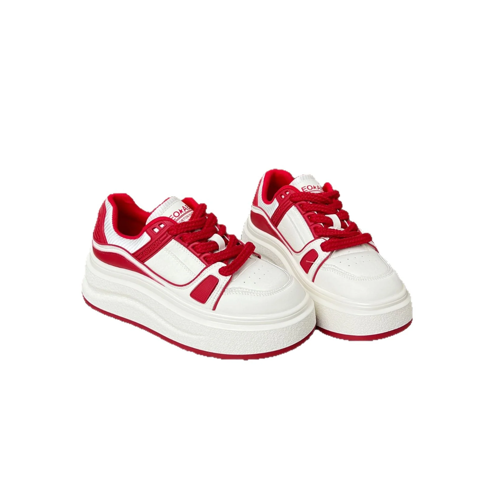 Damen modische Plateau-Sneaker mit atmungsaktiver Struktur und dämpfendem Fußbett Heidi Mode - Image 5