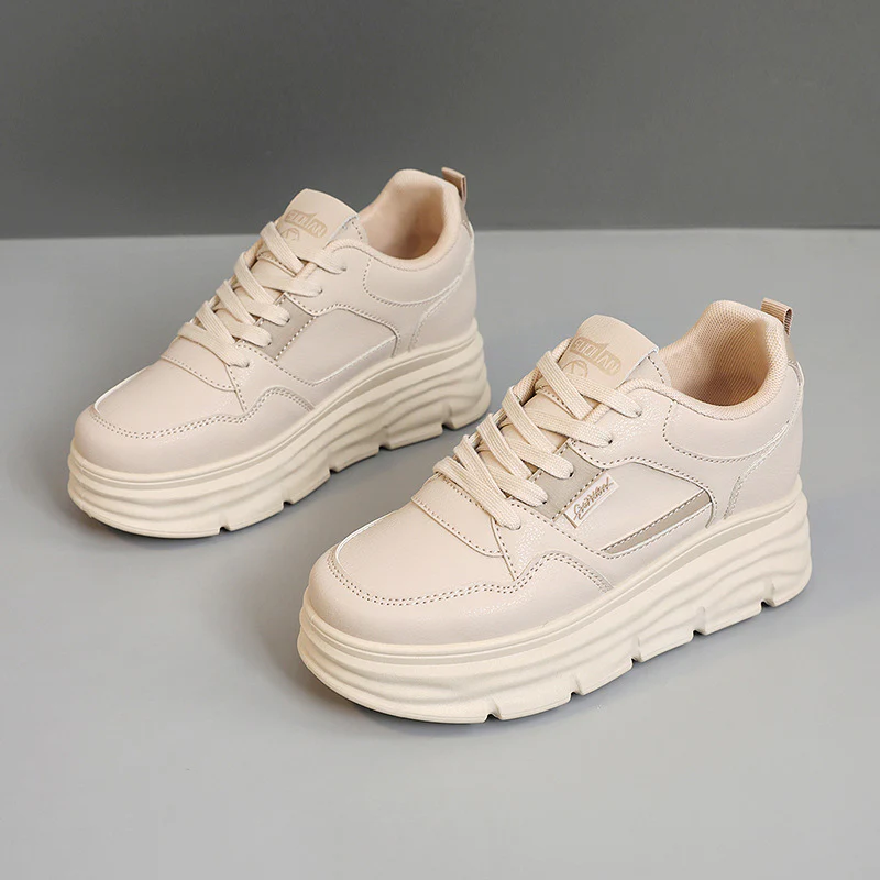 Damen modische Plateau-Sneaker mit dämpfender Sohle und atmungsaktivem Obermaterial Heidi Mode - Image 6