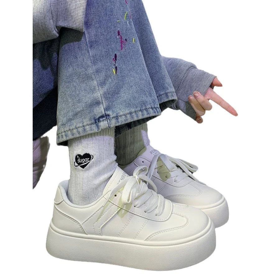 Damen modische Plateau-Sneaker mit klassischem Obermaterial und bequemer Dämpfung Heidi Mode - Image 5