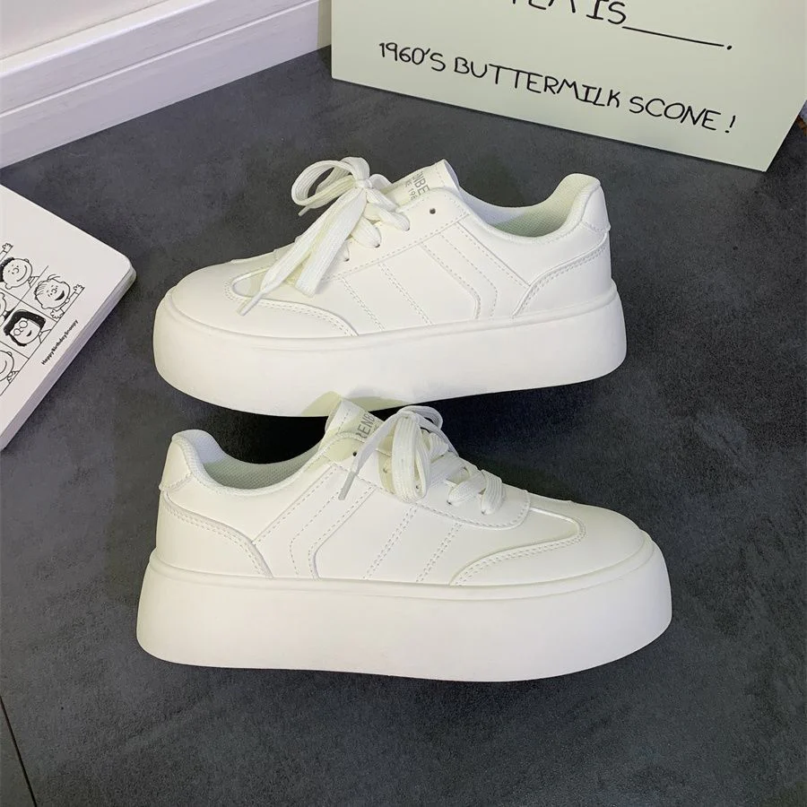 Damen modische Plateau-Sneaker mit klassischem Obermaterial und bequemer Dämpfung Heidi Mode - Image 6