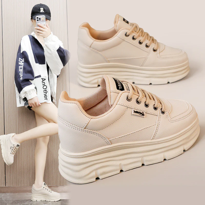 Damen modische Plateau-Sneaker mit komfortabler Dämpfung Heidi Mode