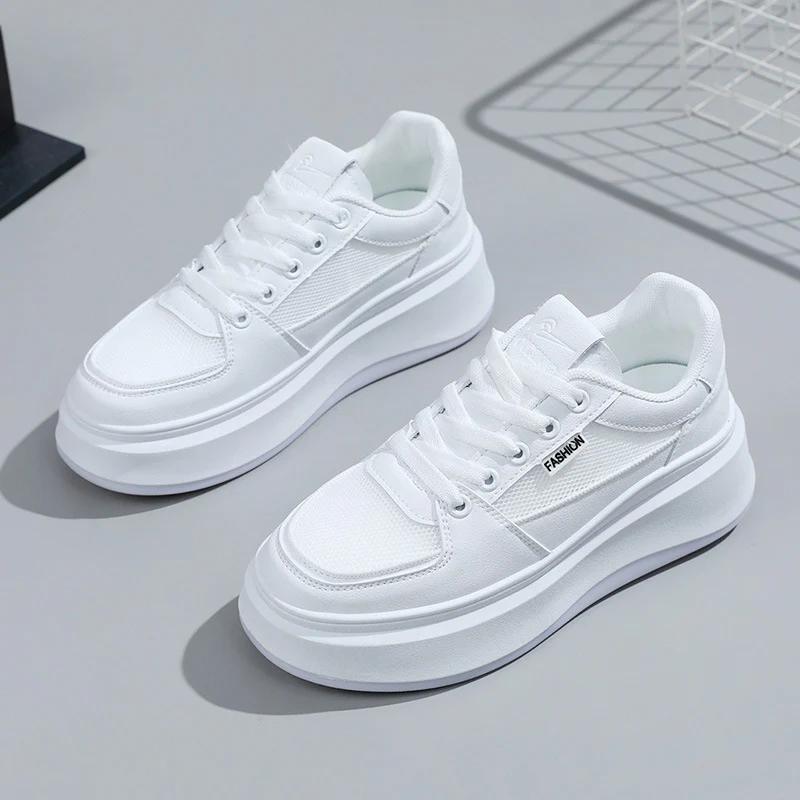 Damen modische Plateau Sneakers mit atmungsaktivem Netzmaterial und schockabsorbierender Sohle Heidi Mode - Image 2
