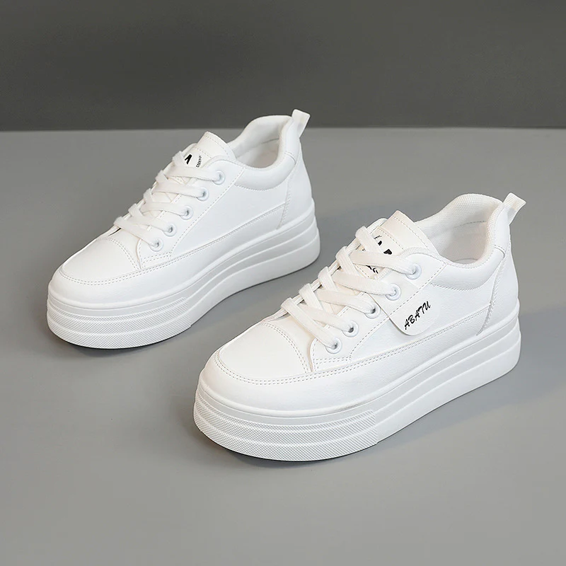 Damen modische Plateau Sneakers mit atmungsaktivem Obermaterial und sportlicher Sohle Heidi Mode - Image 2