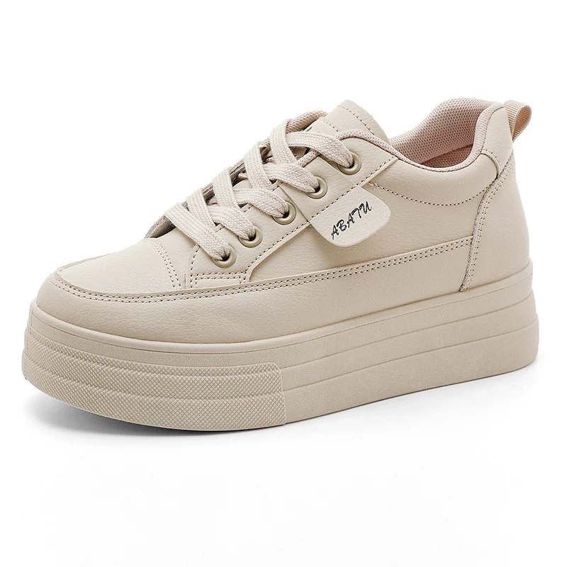 Damen modische Plateau Sneakers mit atmungsaktivem Obermaterial und sportlicher Sohle Heidi Mode - Image 5