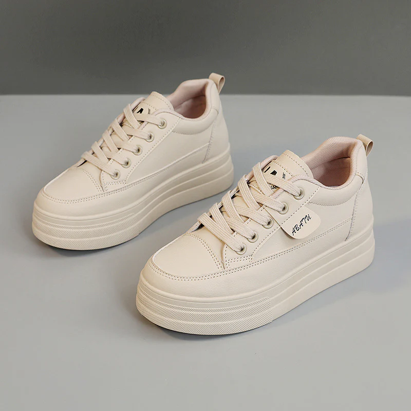 Damen modische Plateau Sneakers mit atmungsaktivem Obermaterial und sportlicher Sohle Heidi Mode - Image 6
