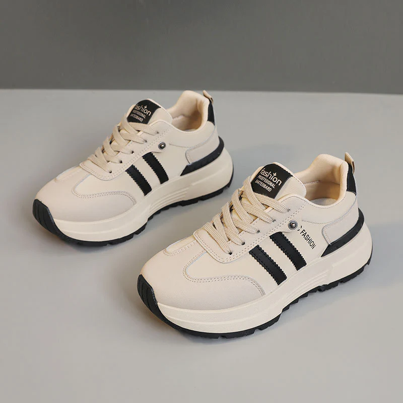 Damen modische Plateau Sneakers mit atmungsaktiver Oberflächenstruktur Heidi Mode - Image 2