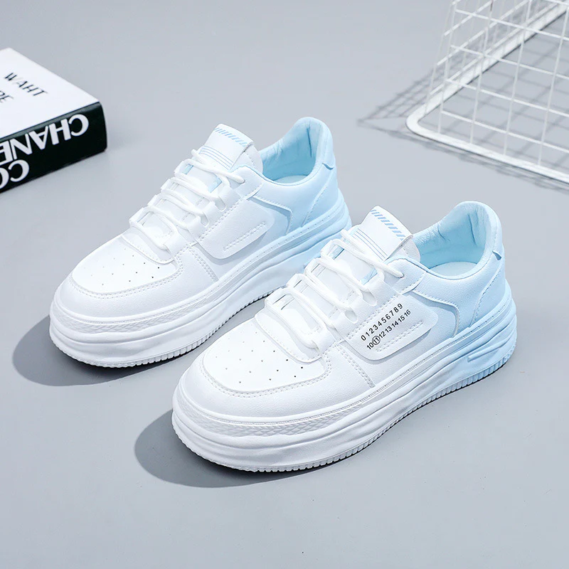 Damen modische Plateau Sneakers mit coolen Akzenten und atmungsaktiven Eigenschaften Heidi Mode - Image 2