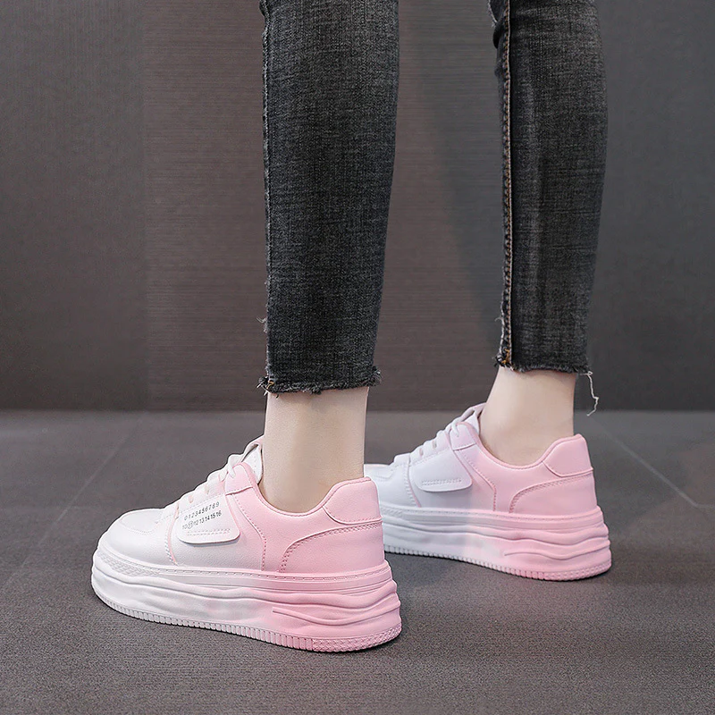 Damen modische Plateau Sneakers mit coolen Akzenten und atmungsaktiven Eigenschaften Heidi Mode - Image 4