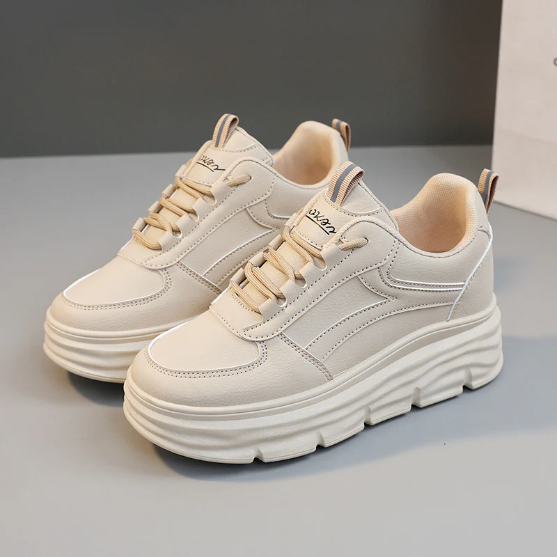 Damen modische Plateau Sneakers mit dämpfender Laufsohle und atmungsaktivem Obermaterial Heidi Mode - Image 6