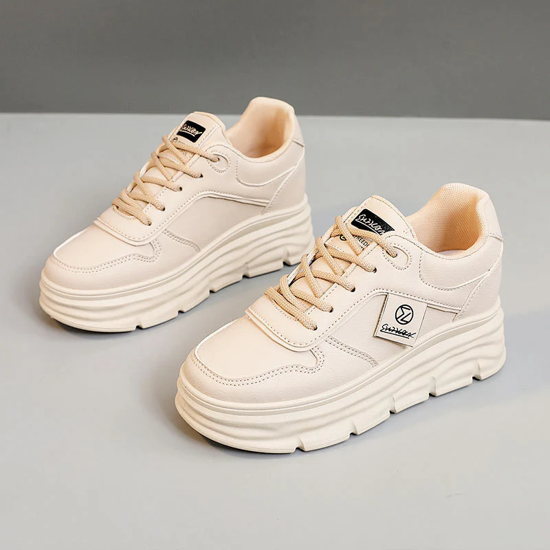 Damen modische Plateau Sneakers mit effektiver Dämpfung und hochwertiger Oberflächenstruktur Heidi Mode - Image 2