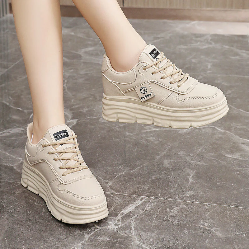 Damen modische Plateau Sneakers mit effektiver Dämpfung und hochwertiger Oberflächenstruktur Heidi Mode - Image 3