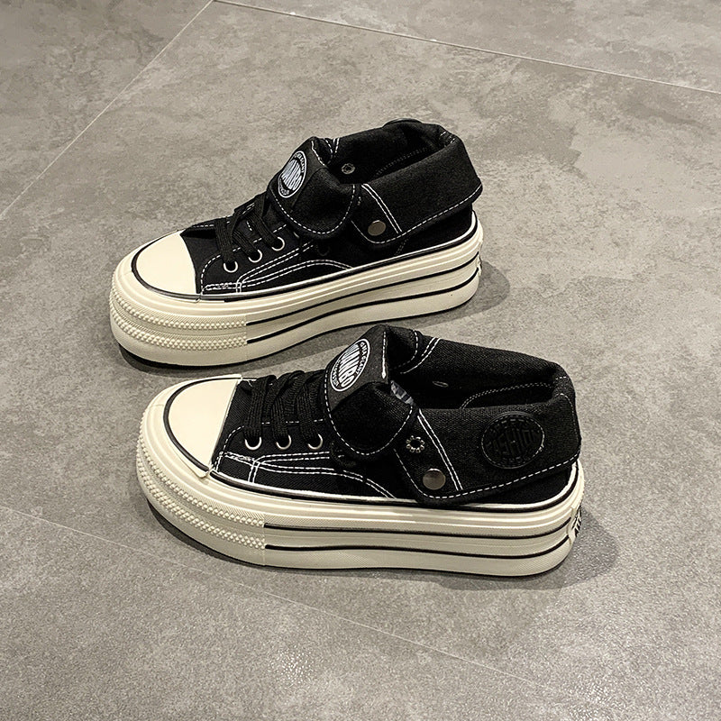Damen Modische Plateau Sneakers mit hohem Tragekomfort und flexiblem Obermaterial Heidi Mode - Image 7
