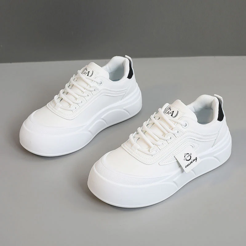 Damen modische Plateau Sneakers mit Sportprofil und atmungsaktivem Obermaterial Heidi Mode - Image 6