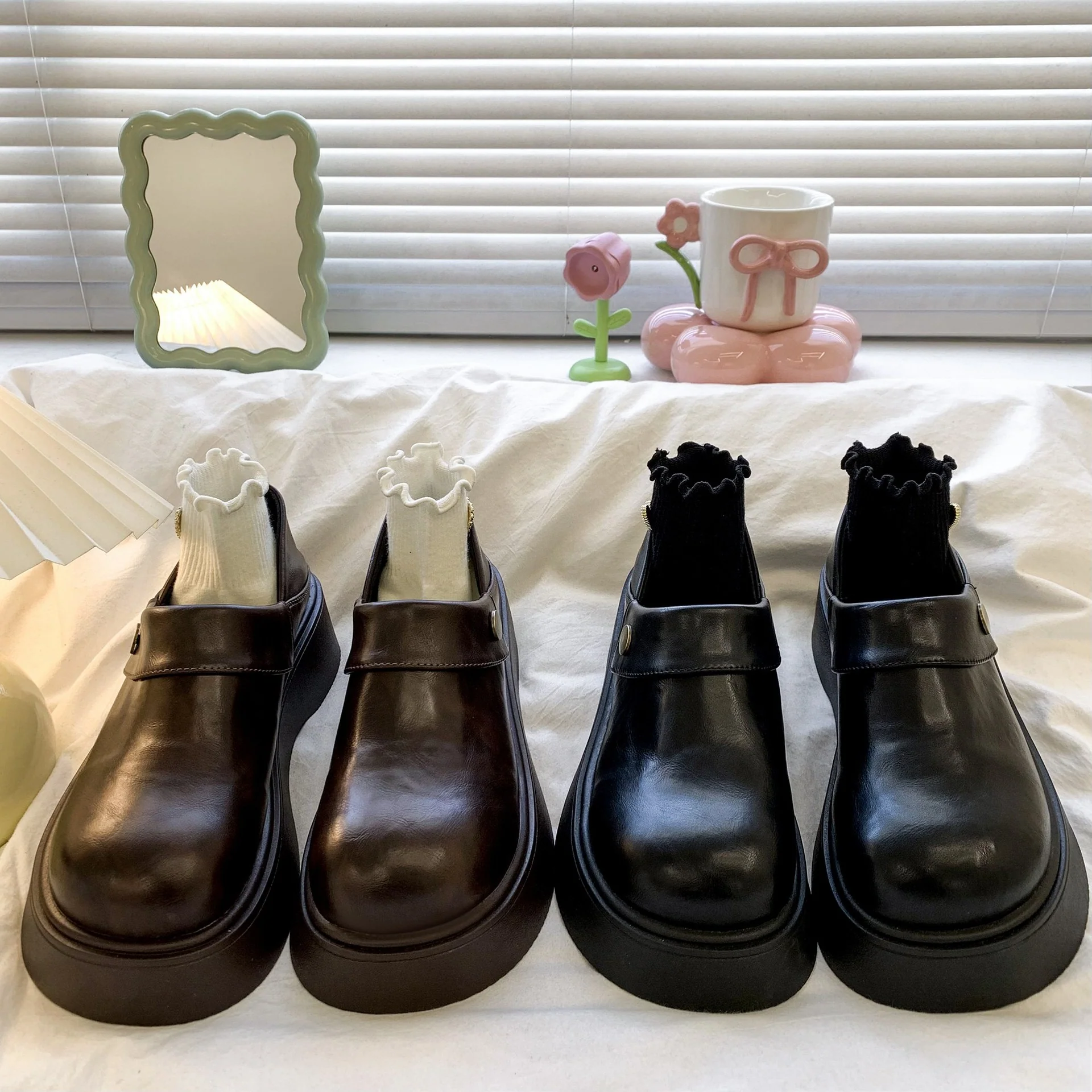 Damen modische Plateauschuhe mit elegantem Riemen und hervorragendem Tragekomfort Heidi Mode - Image 4