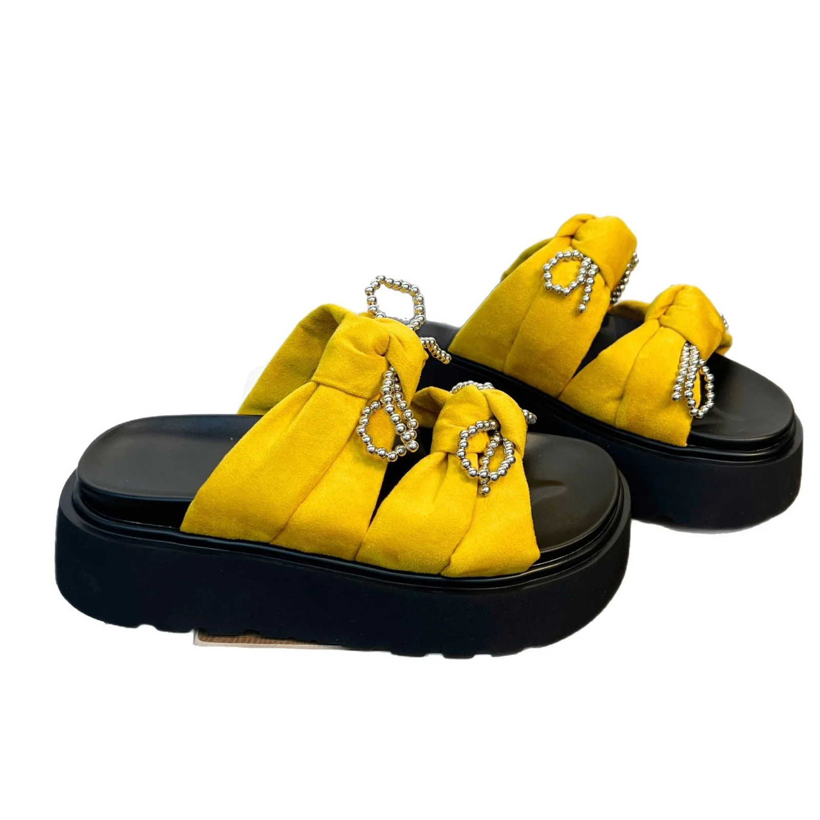 Damen Modische Plateauschuhe mit festlichem Schmuck Heidi Mode - Image 5