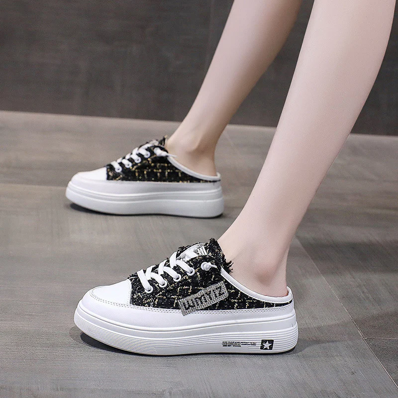 Damen modische Plateausneaker mit eleganter texturierten Oberflächenstruktur Heidi Mode - Image 3