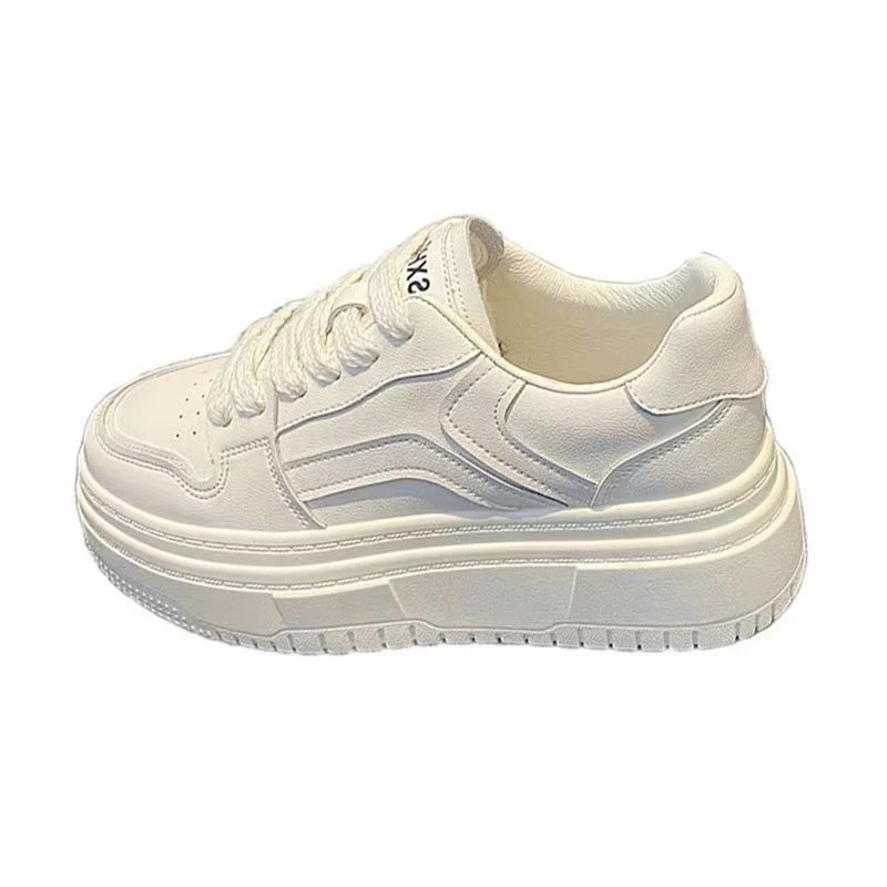 Damen modische Plattform-Sneaker mit kontrastierenden Details Heidi Mode - Image 5