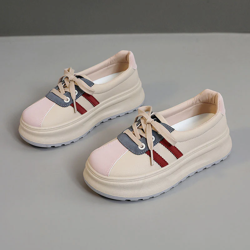 Damen modische Plattform Sneakers mit trendigem Metallic-Design Heidi Mode - Image 2