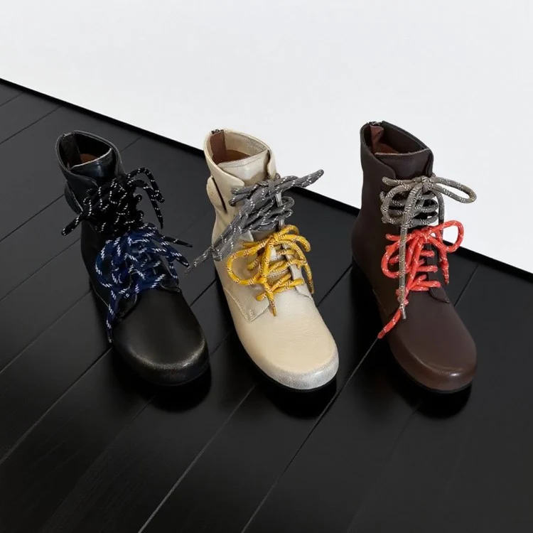 Damen Modische Schnürboots mit innovativen Zierkordeln Heidi Mode - Image 2
