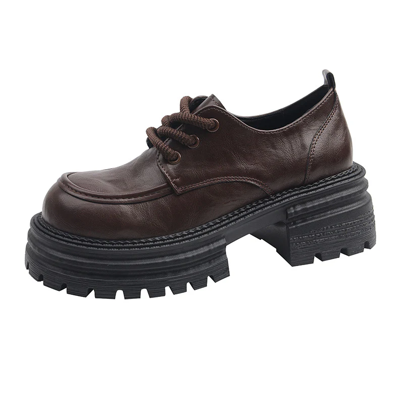 Damen Modische Schnürschuhe mit robustem Plateau-Heel und elegantem Obermaterial Heidi Mode - Image 5