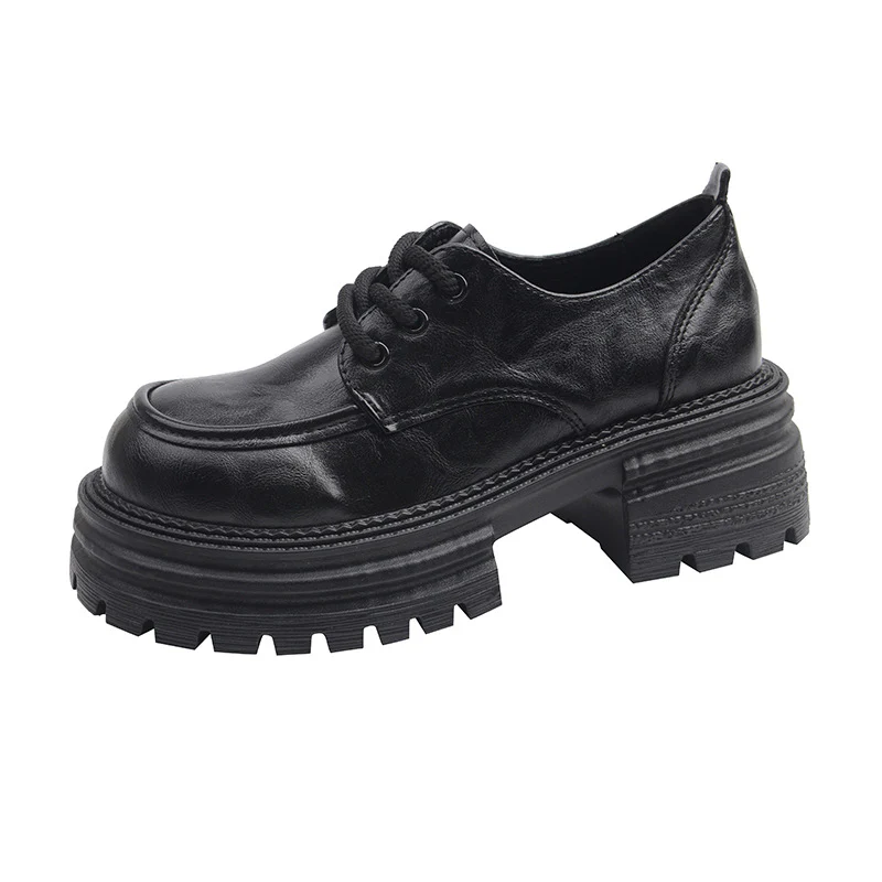 Damen Modische Schnürschuhe mit robustem Plateau-Heel und elegantem Obermaterial Heidi Mode - Image 7