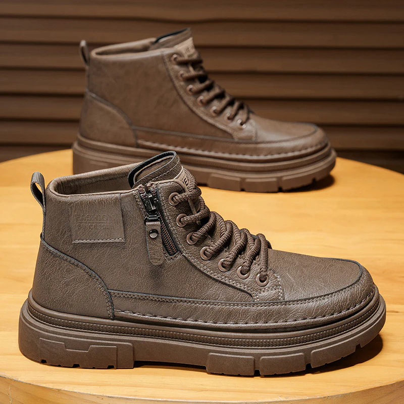 Damen modische Schnürstiefel mit Reißverschluss Heidi Mode - Image 6