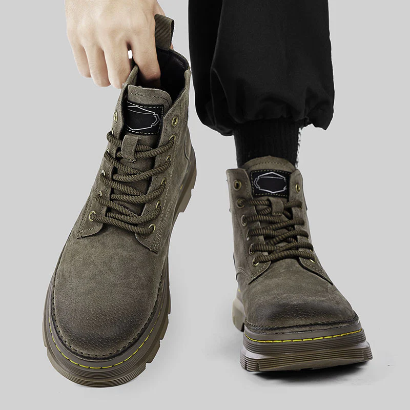Damen Modische Schnürstiefel mit strapazierfähiger Sohle und hohem Schaft Heidi Mode - Image 2