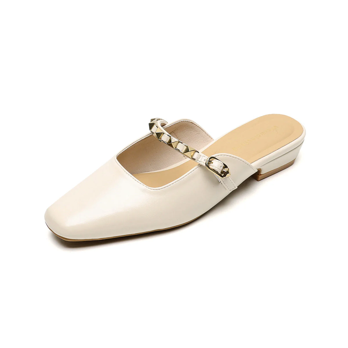 Damen Modische Slingback-Mules mit Eleganter Kettenverzierung und Komfortablem Blockabsatz Heidi-Mode - Image 6