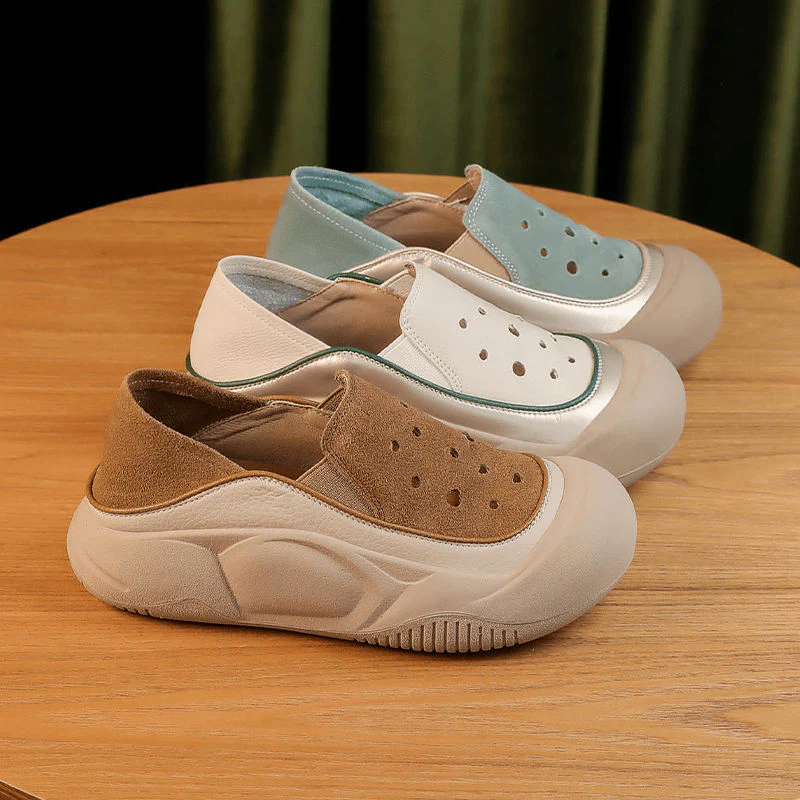 Damen modische Slip-On-Crocks mit atmungsaktiver Mesh-Oberfläche und rutschfester Sohlenkonstruktion Heidi Mode - Image 4