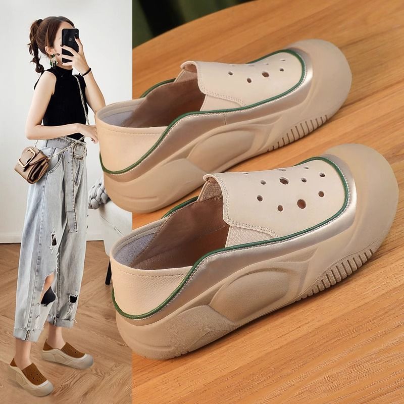 Damen modische Slip-On-Crocks mit atmungsaktiver Mesh-Oberfläche und rutschfester Sohlenkonstruktion Heidi Mode - Image 6