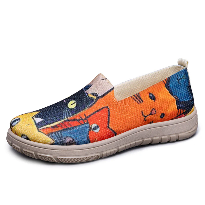 Damen Modische Slip-On Schuhe mit buntem Design Heidi Mode - Image 7