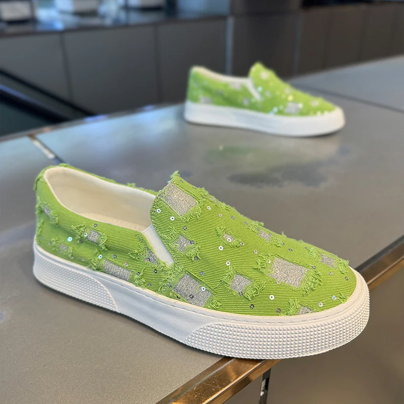 Damen Modische Slip-On Sneakers mit einzigartigem Musterdruck und komfortabler Sohle Heidi Mode - Image 4