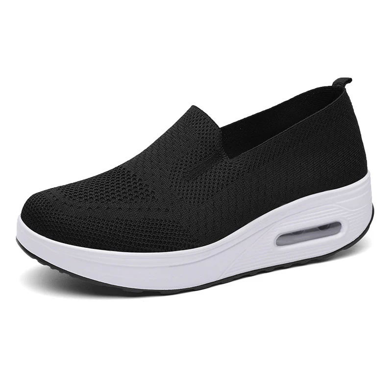 Damen Modische Slip-On Sneakers mit luftdurchlässigem Strickmaterial Heidi Mode - Image 4