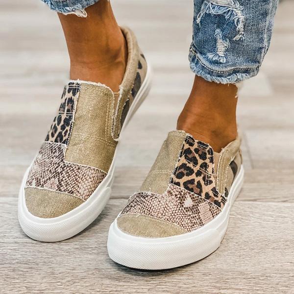 Damen modische Slip-On Sneakers mit Muster-Mix von Heidi Mode - Image 6