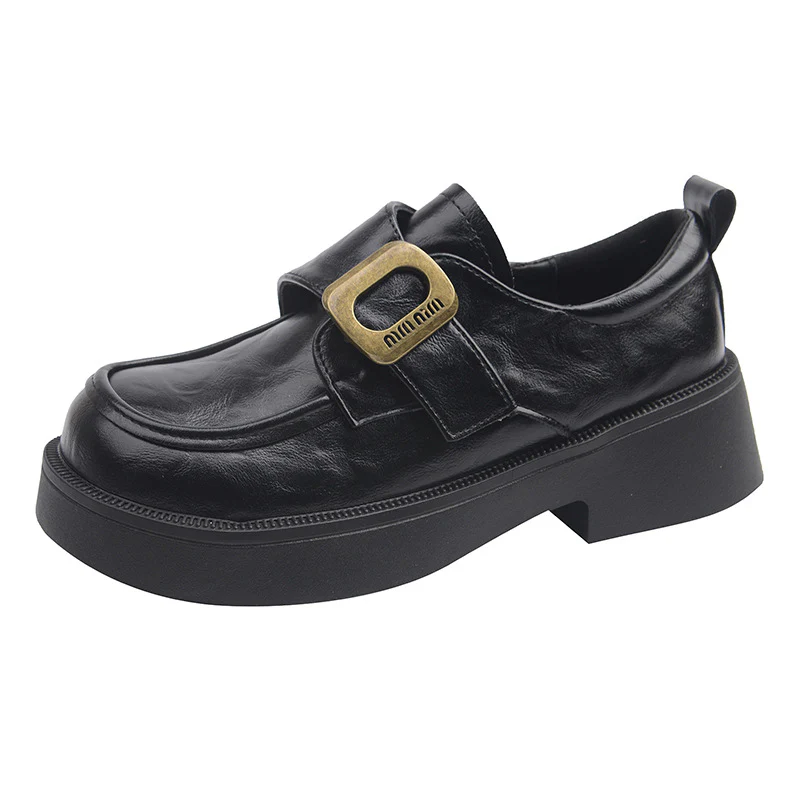 Damen Modische Slipper mit glänzenden Schnallen und bequemer Plateausohle Heidi Mode - Image 3