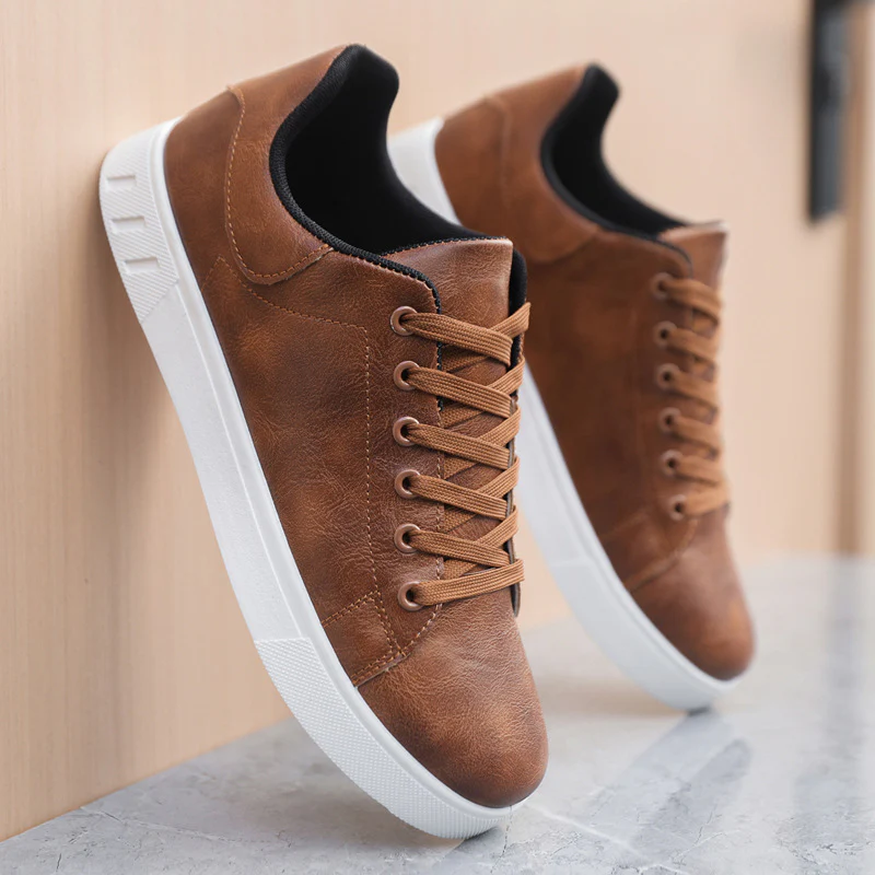 Damen Modische Sneaker aus hochwertigem Kunstleder Heidi Mode - Image 3