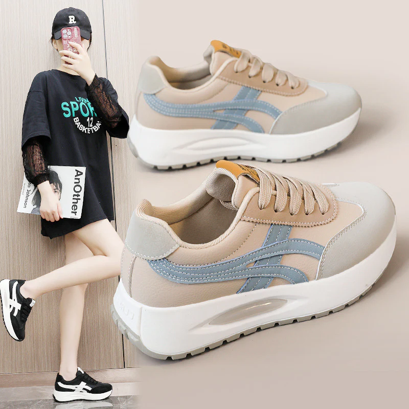 Damen Modische Sneaker mit attraktivem Plateau und atmungsaktivem Obermaterial Heidi Mode