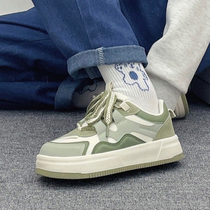 Damen modische Sneaker mit dicker Sohle und dekorativen Schnüren Heidi Mode - Image 2