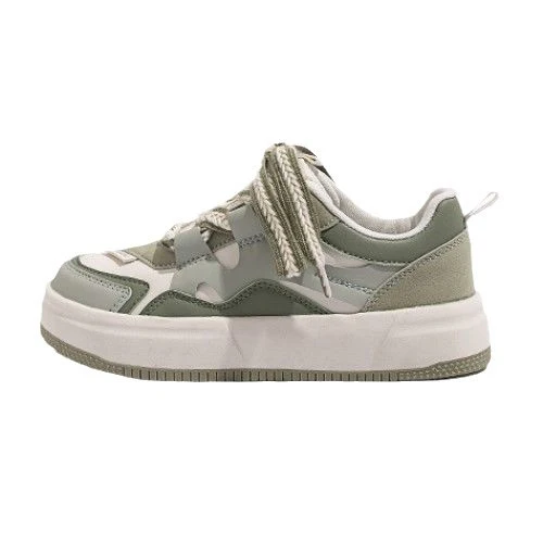 Damen modische Sneaker mit dicker Sohle und dekorativen Schnüren Heidi Mode - Image 5
