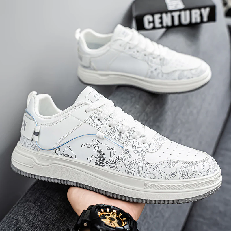 Damen Modische Sneaker mit einzigartigem Grafikdesign und atmungsaktiver Struktur Heidi Mode - Image 2