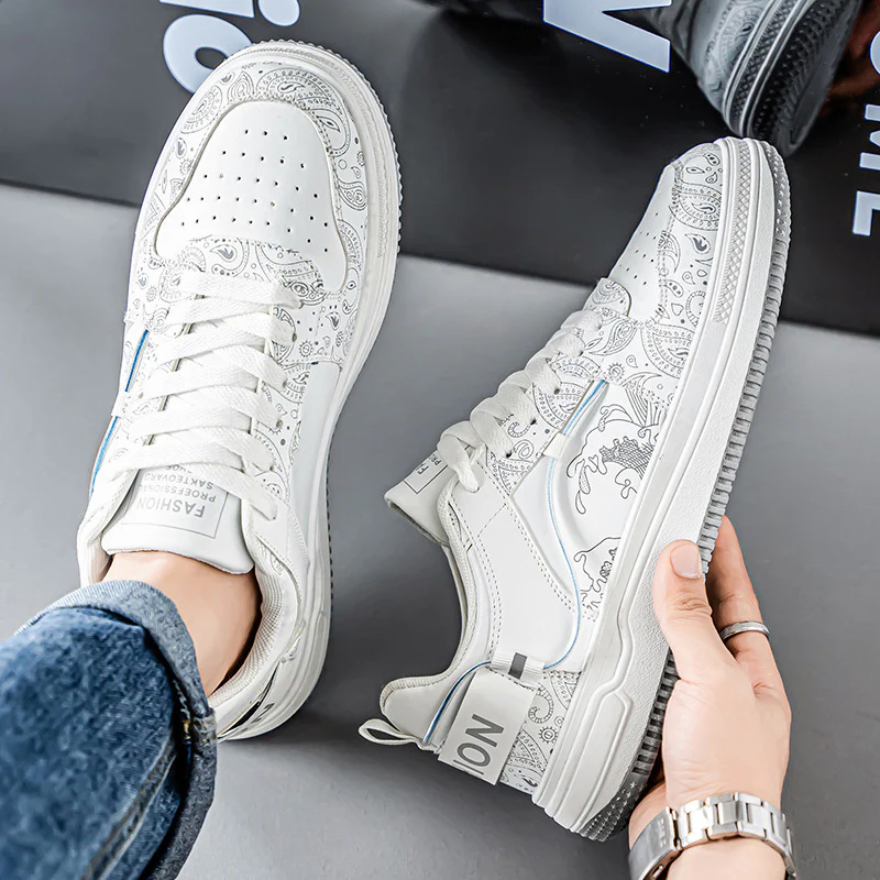Damen Modische Sneaker mit einzigartigem Grafikdesign und atmungsaktiver Struktur Heidi Mode - Image 4
