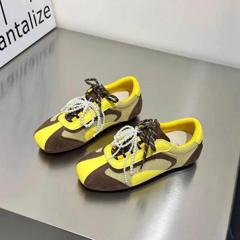 Damen modische Sneaker mit eleganten Perlenakzenten und atmungsaktivem Obermaterial Heidi Mode - Image 7