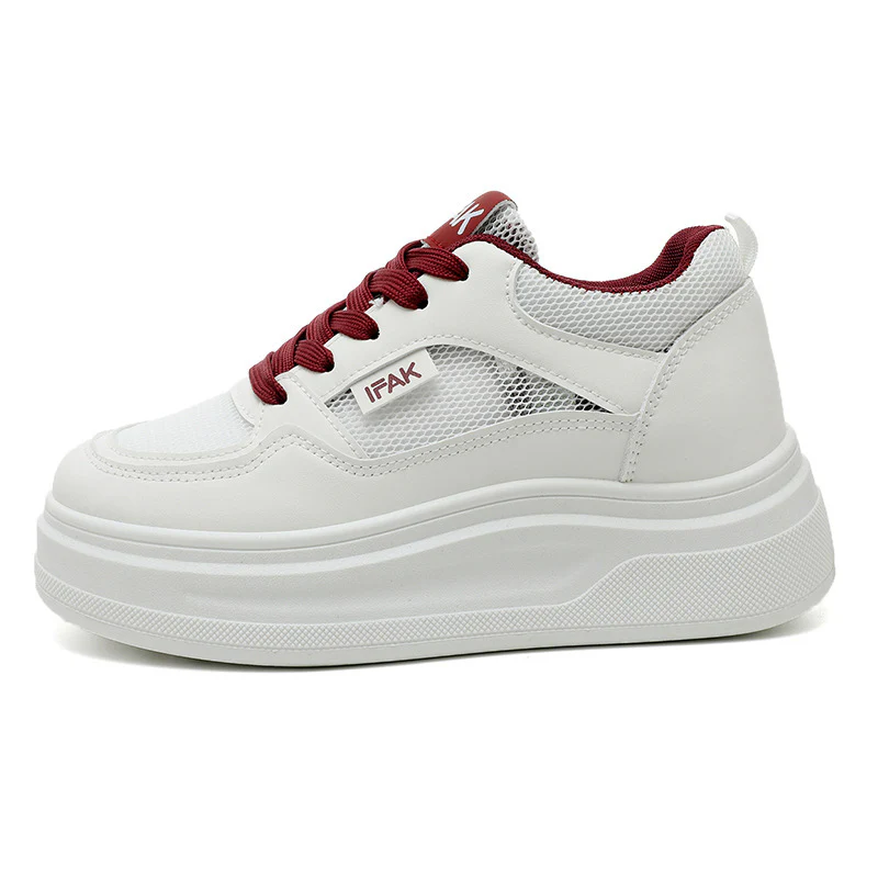 Damen Modische Sneaker mit erhöhtem Plateau und atmungsaktivem Mesh-Heidi Mode - Image 7