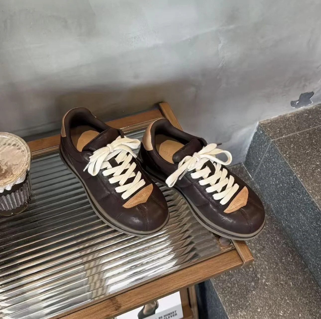 Damen modische Sneaker mit hochwertigem Leder und bequemer Polsterung Heidi Mode - Image 6