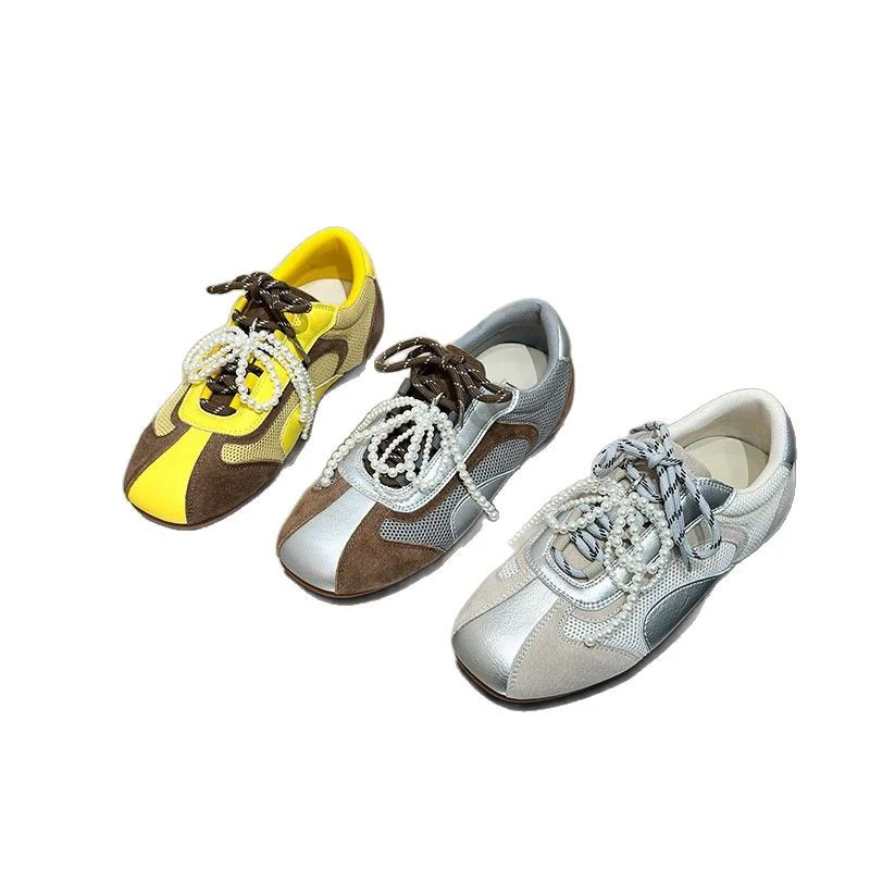 Damen modische Sneaker mit kunstvollen Perlen-Akzenten und atmungsaktiver Mesh-Oberfläche Heidi Mode - Image 5