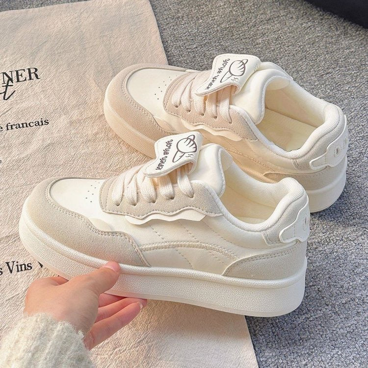 Damen Modische Sneaker mit luxuriösem Leder-Obermaterial Heidi Mode
